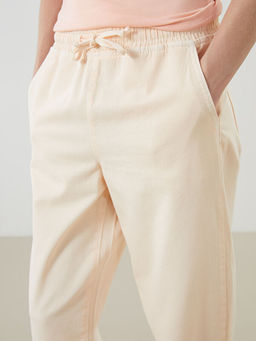 Beli Lastikli Balloon Fit Kad?n Jean Pantolon