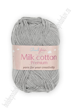 Пряжа Milk cotton Premium 50 гр (10 шт) SF-7847, светло-серый