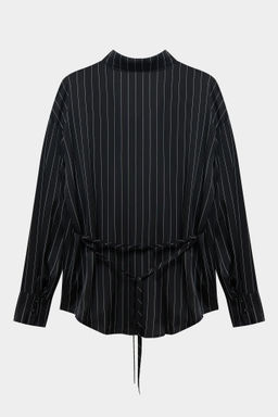 Рубашка с завязками из сатина в полоску - Mollis фото 7