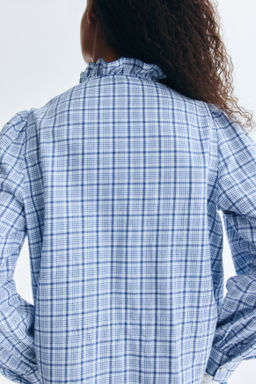 Blusa de algod?n con cuello de volante - H&m фото 4