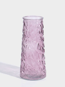 Ваза стекло настольная "Берт" 24х10,5 см, сиреневый