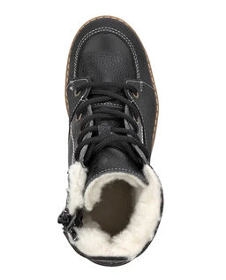 Ботинки детские шерсть 23016 кожа, СТОКГОЛЬМ черный - Tapiboo фото 8