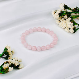 Браслет из Розового кварца 18 см - Радуга самоцветов фото 2