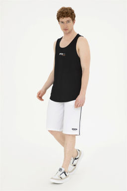 Мужские белые трикотажные шорты Неожиданная скидка в корзине