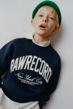 SLOGAN PLUSH SWEATSHIRT - Zara фото 5