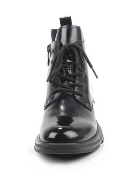 01-M43-13 BLACK Ботинки демисезонные женские (натуральная кожа) - Алиса фото 2