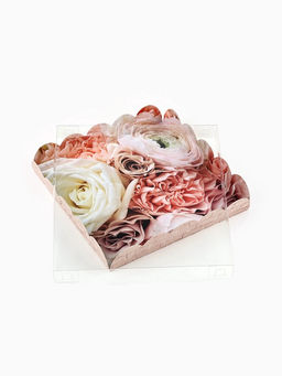 Цена за 5 шт. Коробка для печенья, кондитерская упаковка с пластиковой крышкой, My best wishes, 18?18?3 см