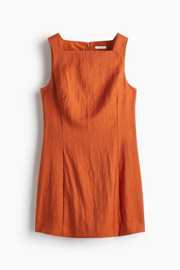 Vestido de sarga con escote cuadrado - H&m фото 6