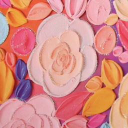 Пакет подарочный "Луговые цветы" 23*18*10 см