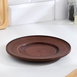 Тарелка Гладкий, d=19 см, красная глина