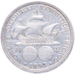 Монета 1/2 доллара 1893 года США Колумбийская выставка в Чикаго