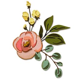 "Sizzix" 665208 Ножи для вырубки 17 шт. Цвести, colorize/ Bloom, colorize by Tim Holtz