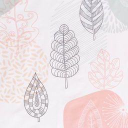 Постельное бельё 1.5-спальное «Этель» Leaves, поплин