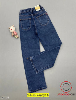 Джинсы детские прямые на резинке - Bruno фото 4