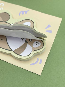 Блок стикер для записей "Racoon dreaming", orange