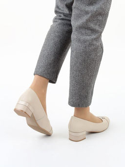 06-M47-6 BEIGE Туфли женские (натуральная кожа)