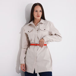 Ремень женский, ширина 2 см, винт, пряжка металл, цвет красный - Simaland фото 3