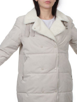 S24-236 LT. BEIGE Куртка демисезонная женская (100 гр. холлофайбер) - Fashion фото 2