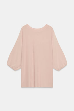 CUERPO OVERSIZE PUNTO / rosa claro - Zara фото 3