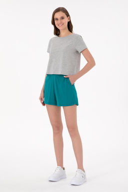 Женские темно-зеленые вязаные шорты Дополнительная скидка 11% в корзине