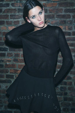 BASIC PLAIN KNIT SWEATER - Zara фото 25