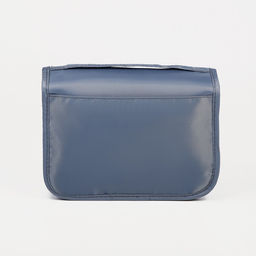 Косметичка-несессер дорожная на молнии, липучках, с крючком, с ручкой, серая - Simaland фото 2