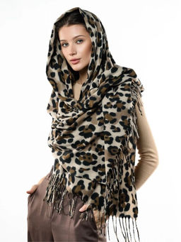 Яркий палантин с анималистичным принтом - Pretty mania фото 6