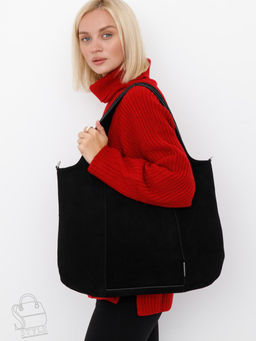 Сумка женская кожаная 91166MSS black Velina Fabbiano-Safenta