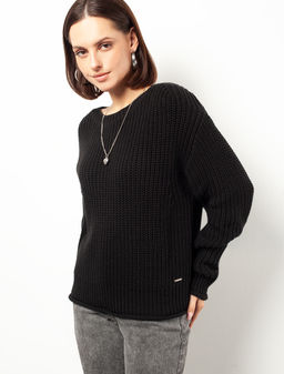 VILATTE / Свободный джемпер крупной вязки  фото 2