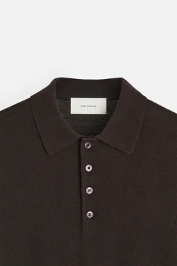 LIGHTWEIGHT WOOL AND CASHMERE KNIT POLO SHIRT - Zara фото 24