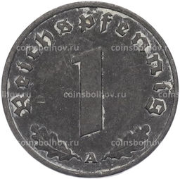 Монета 1 рейхспфенниг 1942 года A Германия