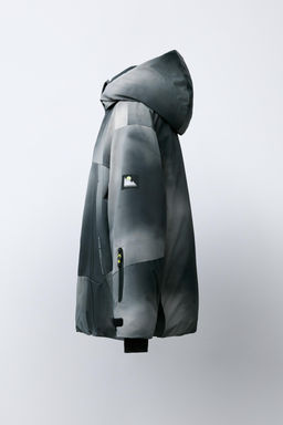 TIE DYE WATER-RESISTANT AND WINDPROOF DETACHABLE HOODIE JACKET RECCO® SYSTEM SKI COLLECTION - Zara фото 4