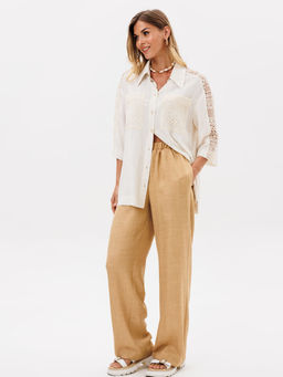 Костюм Gizart 5401 молочный меланж, песочный