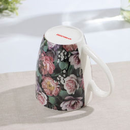 Кружка фарфоровая Доляна Душистые розы, 350 мл  фото 3