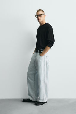 LIGHTWEIGHT LOOSE WIDE-LEG JEANS - Zara фото 13