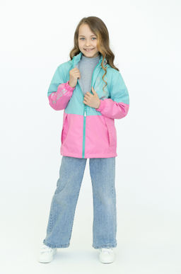 Ветровка детская для девочки мятарозовый