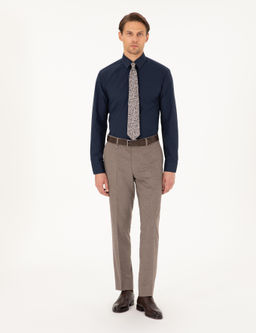 Lacivert Regular Fit Uzun Kollu Basic G_mlek