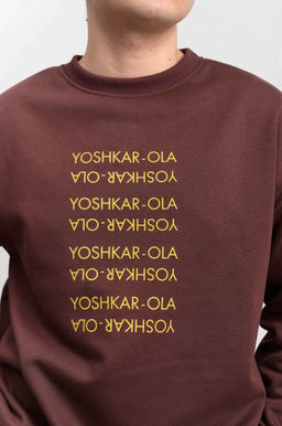 Свитшот мужской "Йошкар-Ола" шоколад