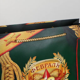 Пакет подарочный ламинированный, упаковка, «Для настоящего героя!», L 31 х 40 х 11.5 см