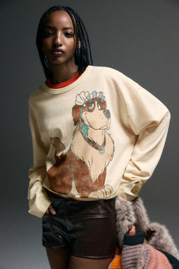 HARRY LAMBERT FOR ZARA X DISNEY COMBINED LEATHER EFFECT MINI SHORTS фото 2