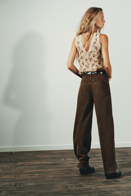 TRF BAGGY BALLOON MID-WAIST JEANS - Zara фото 14
