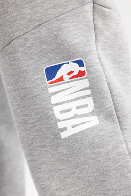 DeFactoFit Длинные спортивные штаны стандартного кроя с надписью NBA с карманами фото 4