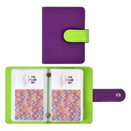 Визитница арт.45955/50 ДЖИНС ФИОЛЕТ+ДЖИНС САЛАТОВ.