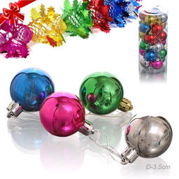 Елочные шары МИНИ 12 штук 4 см микс / HX-4 /уп 192/ - Галеонтрейд фото 2