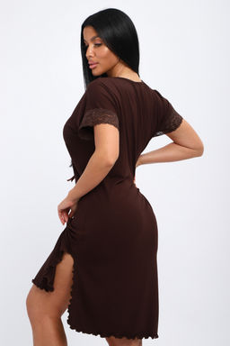 Ночная сорочка из вискозы Олеся шоколад - Амадэль фото 9