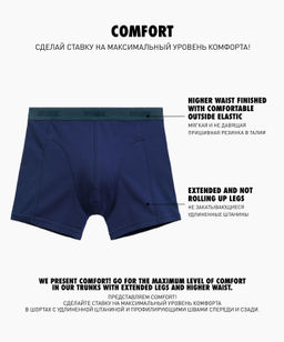 ATLANTIC 2MH-175 Трусы шорты Comfort - набор (2 шт.) сине-зеленый + темно-голубой фото 2