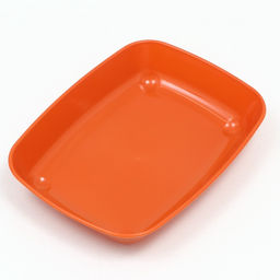 Туалет для кошек, 33.5×25×6 см, округлый, без сетки, пластик