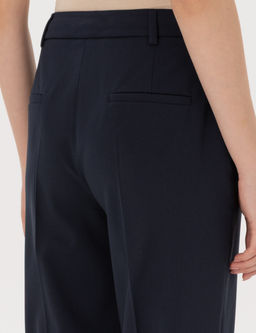 Lacivert Straight Fit Kuma_ Pantolon