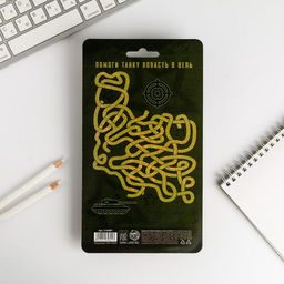 Подарочный набор канцелярский, ластики 2 шт., блокнот, карандаши 23 февраля - Artfox фото 2