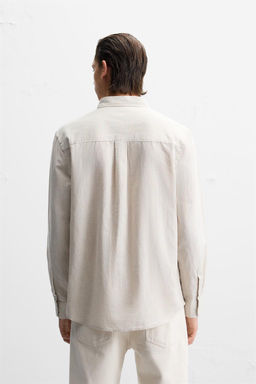 COTTON - LINEN SHIRT - Zara фото 5